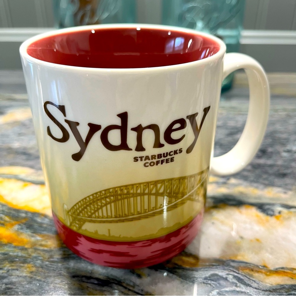 Starbucks Coffee Cup Mug 16 Ounce Global Icon Series Sydney Australia 2014